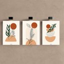 Ver imagem 2 de Kit 3 Quadro Decorativo Arte Moderna Luxo Sala Boho Qualidade Premium 40x28cm