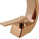 Ver imagem 3 de Torneira para banheiro Misturador Monocomando baixa Itapecuru Pingoo.casa - Dourado Rose