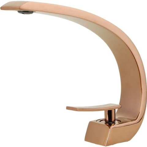 Torneira para banheiro Misturador Monocomando baixa Itapecuru Pingoo.casa - Dourado Rose