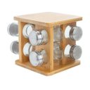 Ver imagem 1 de Porta Temperos Condimentos Bambu 9 Peças