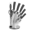 Ver imagem 2 de Jogo de Faca + Suporte Cepo 8 Peças Inox Unyhome