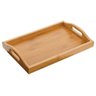 Bandeja Retangular em Bambu 37cm x 26cm - Marrom - 1