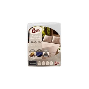 Protetor de Cama Solteiro Castor Impermeável Malha Gel 90x190x40