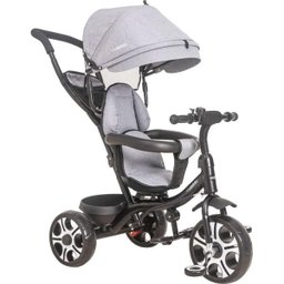 Triciclo Infantil Kiddo Giratório - 2 em 1 - Pedal e Passeio com Aro - Melange Grafite - 1
