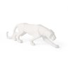 Escultura Leopardo Pantera em Poliresina Branca Mart 45cm - 2