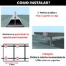 Estrutura Suporte Z Fixador Placa Painel Solar Alumínio e Inox Para Telha Metálica Ondulada | Perfil - 5