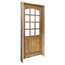 Ver imagem 2 de Kit Porta de Madeira Maciça Meia Almofada Rodam Itaúba - 2.10 (a) X 0.82 (l) - Lado Direito