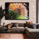 Ver imagem 1 de Quadro Decorativo Caixa Floral Gotas de Orvalho Tacolado Moldura Caixa 3cm Branca com Vidro 60 X 90c