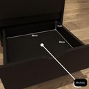 Ver imagem 6 de Gaveteiro Multiuso 4 Gavetas com Rodizios Preto Preto