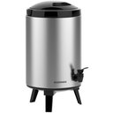 Ver imagem 2 de Garrafão Térmico Aço Inox Tipo Botijão 9,5l em Inox com Torneira Preto Palace Soprano