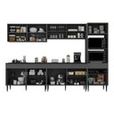 Ver imagem 6 de Cozinha Completa Modulada 10 Portas 2 Gavetas MDF MDP Cinza