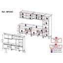 Ver imagem 4 de Cozinha Completa Modulada 10 Portas 2 Gavetas MDF MDP Cinza