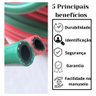 Mangueira Dupla para Solda Ibirá 5-16 X 3 Mm - 20 Metros Pt 300 Cor Verde-vermelho - 2