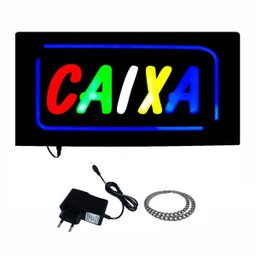 Painel de Led Letreiro Luminoso Caixa 49 CM X 24 CM - MPL-6627 - 1