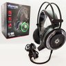 Fone de Ouvido Headset Gamer Iluminação 7 Cores USB + P2 Duplo Ej-009 - 1