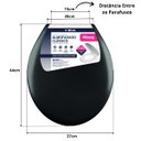 Ver imagem 4 de Assento Tampa Vaso Sanitário Oval Almofadado + Jogo de Parafusos de Fixação para Assento Sanitário
