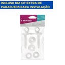 Ver imagem 3 de Assento Tampa Vaso Sanitário Oval Almofadado + Jogo de Parafusos de Fixação para Assento Sanitário