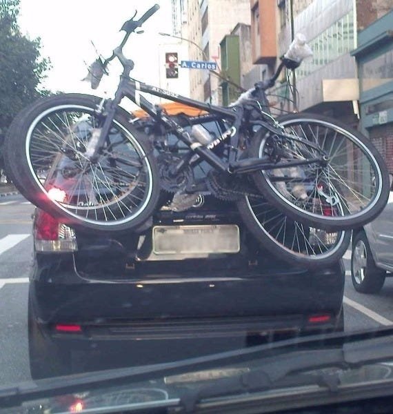 Transbike Portas Malas Para Carro Até 2 Bicicletas com Alças - 2