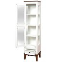 Ver imagem 2 de Cristaleira Remy 1 Porta e 1 Gaveta Cor Branco com Amendoa 180 Cm - 58758