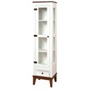 Ver imagem 1 de Cristaleira Remy 1 Porta e 1 Gaveta Cor Branco com Amendoa 180 Cm - 58758