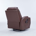 Ver imagem 5 de Poltrona do Papai Cinema Manual Montreal Balanço Massagem Aquecimento Porta Copos Pu Marrom Chocolat