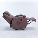 Ver imagem 6 de Poltrona do Papai Cinema Manual Montreal Balanço Massagem Aquecimento Porta Copos Pu Marrom Chocolat