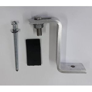 Fixador Z Estrutura Suporte para Telha Ondulada Zinco ou Fibrocimento Alumínio com 4Un