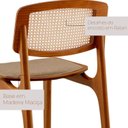 Ver imagem 5 de Conjunto de Mesa de Jantar Maia Tampo com Vidro Laqueado 160 cm 6 Cadeiras Maia Premium