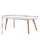 Ver imagem 3 de Conjunto de Mesa de Jantar Maia Tampo com Vidro Laqueado 160 cm 6 Cadeiras Maia Premium