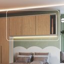 Ver imagem 2 de Guarda-roupa Módulo Aéreo 3 Portas Elegantes