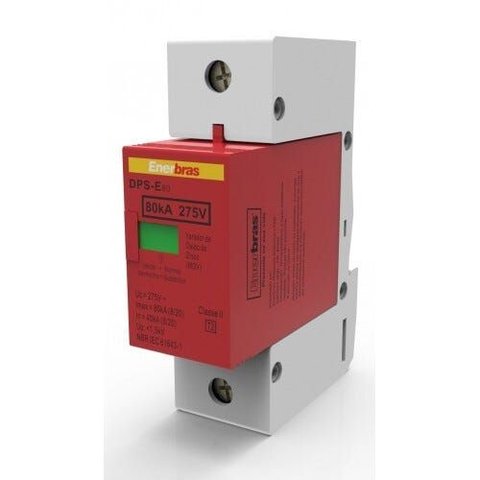 Disjuntor de Proteção de Surto 80ka - Enerbras Dps-e80