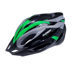 Capacete Ciclismo Bike Element Com sinalizador led - Verde - G - 1
