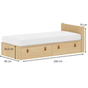 Ver imagem 5 de Cama Infantil da Linha Join com Gavetões e Cabeceira Porta Livros Quater