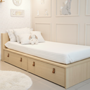 Ver imagem 2 de Cama Infantil da Linha Join com Gavetões e Cabeceira Porta Livros Quater