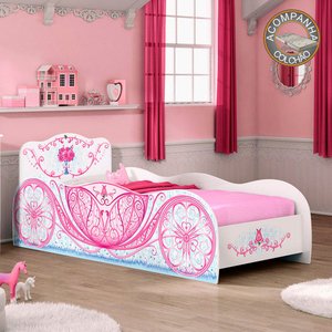 Cama Infantil Carruagem com Colchão Gazin Móveis Estrela