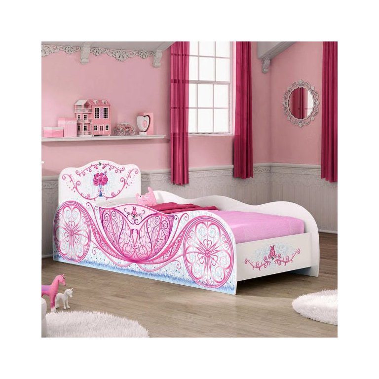 Cama Infantil Carruagem Móveis Estrela