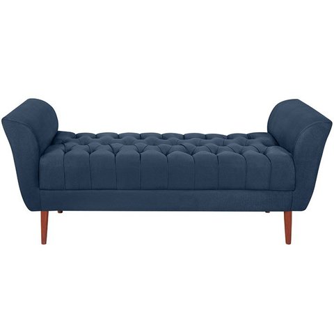 Recamier Grecia 150cm Suede Azul Marinho MPassos
