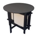 Ver imagem 4 de Conjunto Prático Mesa e 4 Cadeiras Dobrável Preto Estofado Bar-cozinha-lazer-varanda ( Redondo )