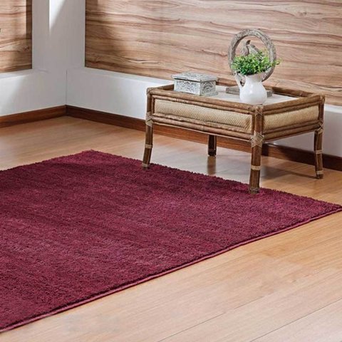 Tapete Sala 200 x 300 Classic Vermelho Marsala