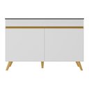 Ver imagem 3 de Balcão Cozinha 120cm 2 Portas Veneza Multimóveis Branco