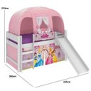 Ver imagem 5 de Cama com Escorrega Barraca e Luz/LED Princesas Original Disney PuraMagia