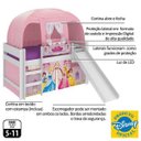 Ver imagem 6 de Cama com Escorrega Barraca e Luz/LED Princesas Original Disney PuraMagia
