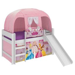 Cama com Escorrega Barraca e Luz/LED Princesas Original Disney PuraMagia - 3