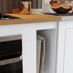 Balcão Modulado 300cm de Cozinha com Espaço para Cooktop Forno de Embutir Pia Americana Henn - 8