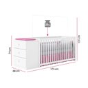 Ver imagem 4 de Berço Cômoda Gutti Branco Atóxico Móveis Estrela