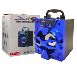 Caixa de Som Bluetooth Mini com e USB, Fm, Mini SD - D-Bh3103 - Azul - 1