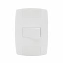 Ver imagem 1 de Kit 2 Interruptor Elétrico Paralelo 1 Tecla Branco 10A
