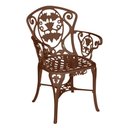 Ver imagem 2 de Conjunto de Mesa Jardim e Piscina 4 Cadeira Aluminio Fundido Marrom