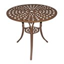 Ver imagem 3 de Conjunto de Mesa Jardim e Piscina 4 Cadeira Aluminio Fundido Marrom