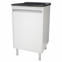 Ver imagem 1 de Balcão de Lavanderia 100% Mdf com Tanque de Marmorite 30lt